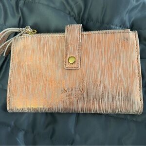 American Leather Company Rose Gold Women's Clutch